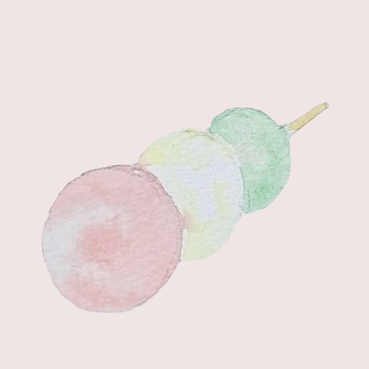 お花見団子のイラスト