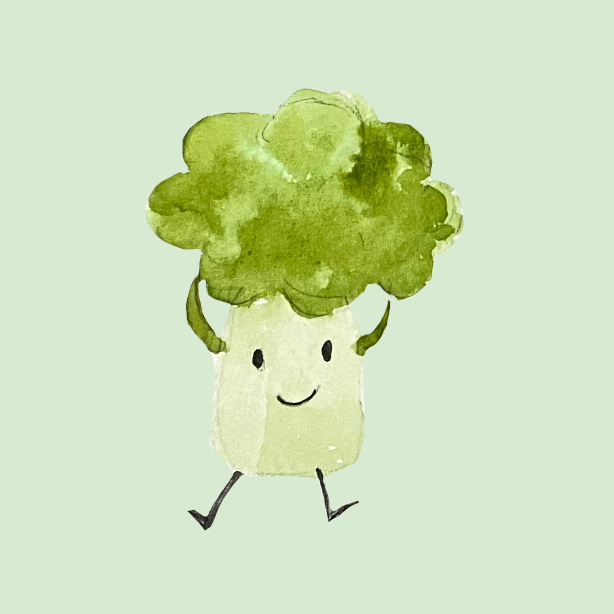 かわいいブロッコリーのイラスト