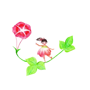 あさがおと女の子