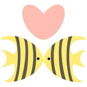 エンゼルフィッシュのキス