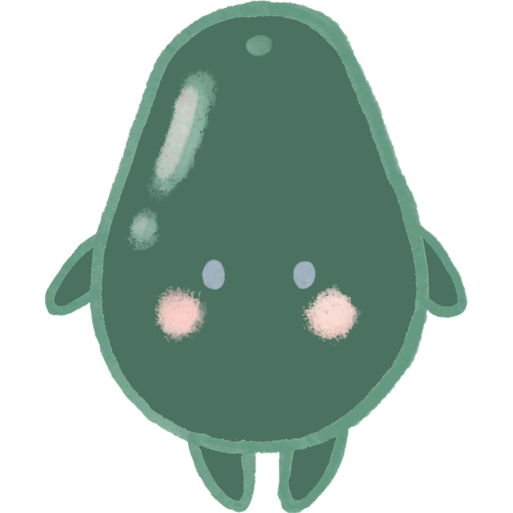 アボカドのイラスト