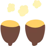 二つに分けた焼き芋