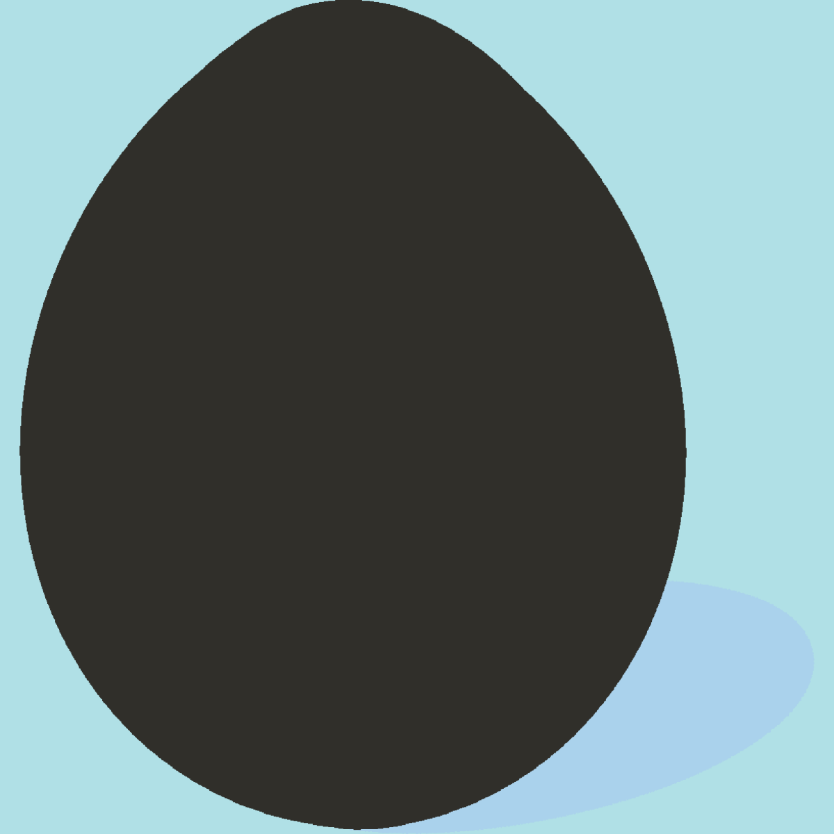 くろたまごのイラスト