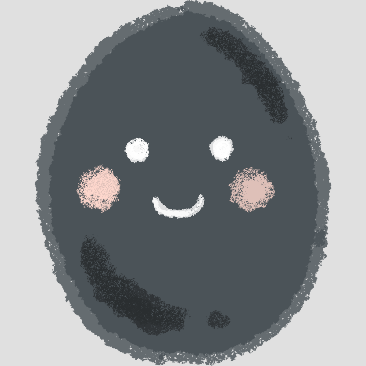 黒たまごのイラスト