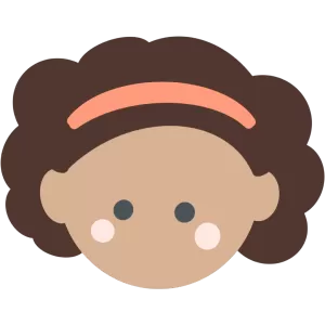 黒人の女の子の顔