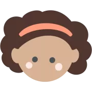 黒人の女の子の顔