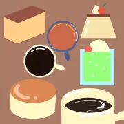 喫茶店のメニュー