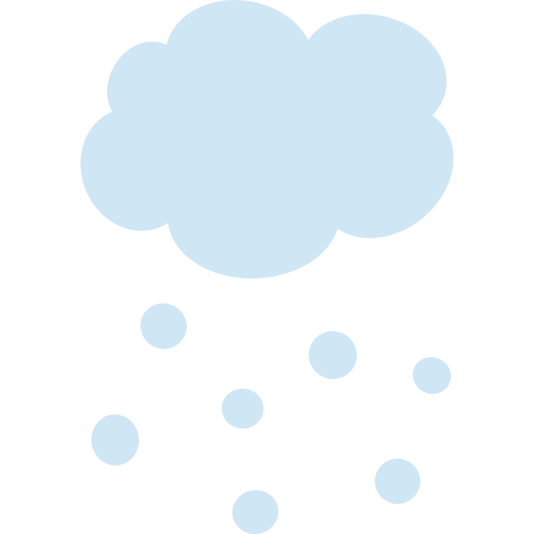 雲と雪のイラスト