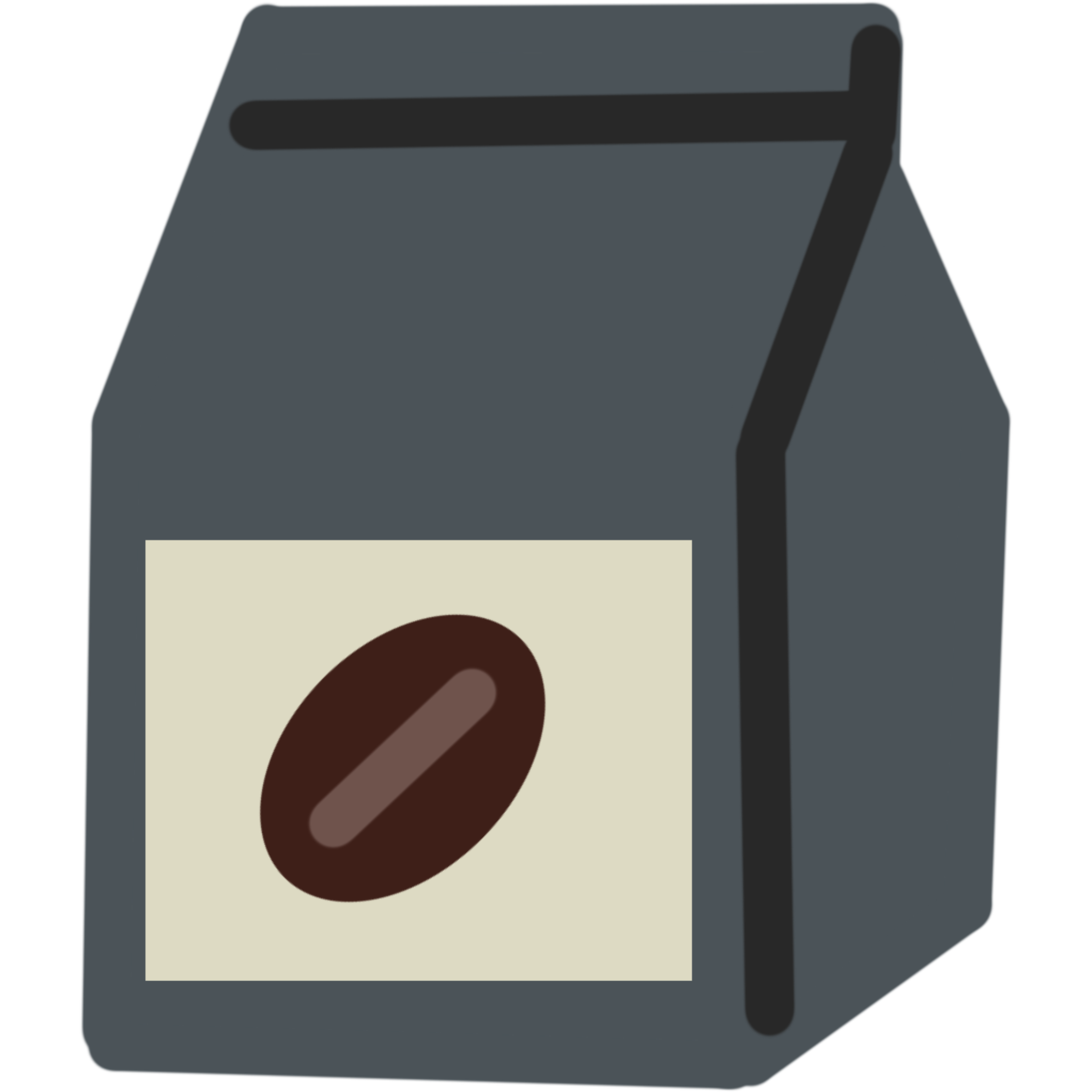 コーヒー豆が入った袋のイラスト