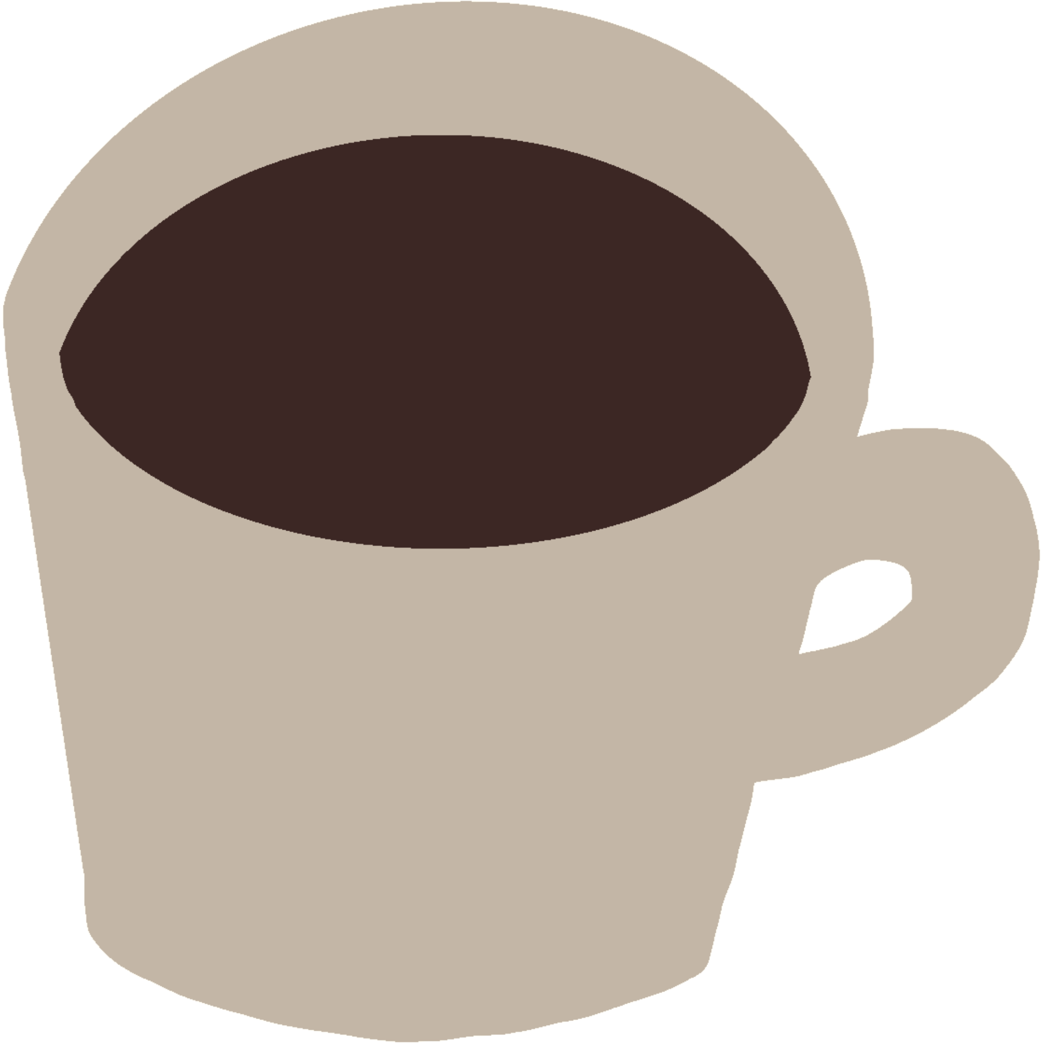 一杯のコーヒーのイラスト