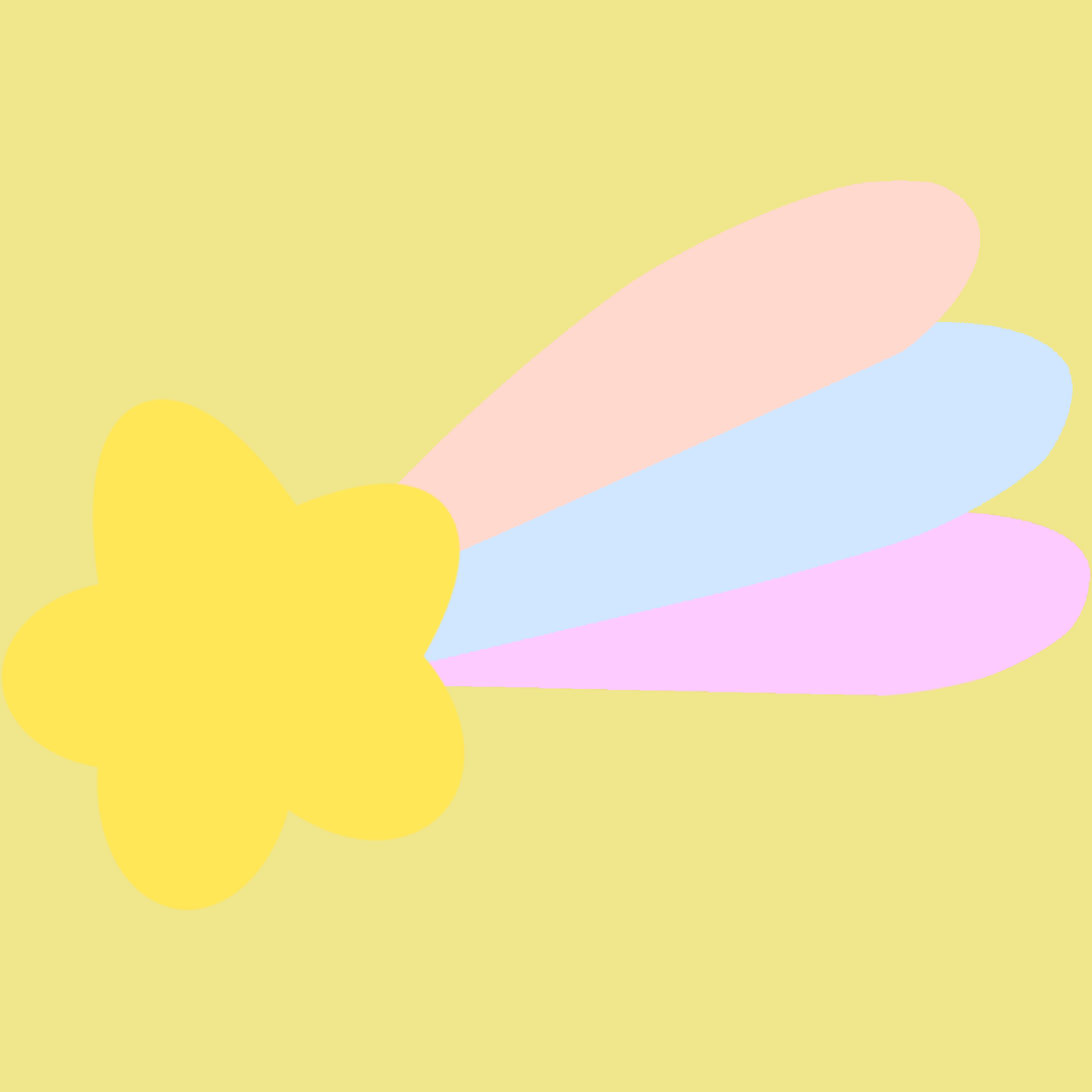 かわいい流れ星のイラスト