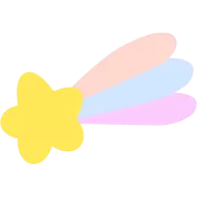 かわいい流れ星