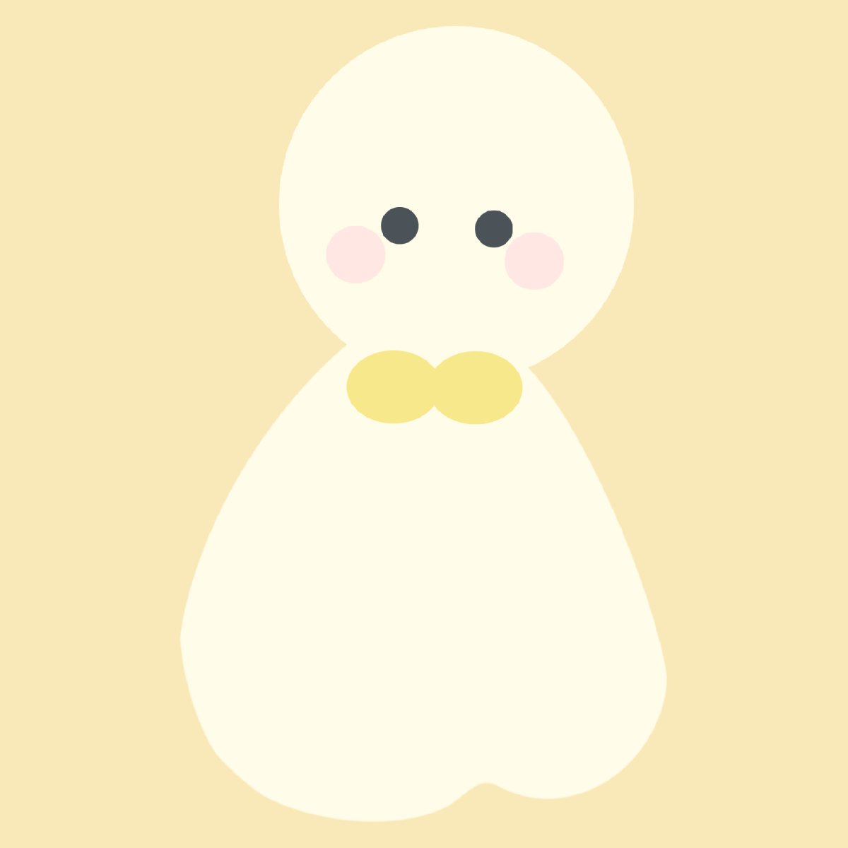 ほっぺたがかわいいてるてる坊主