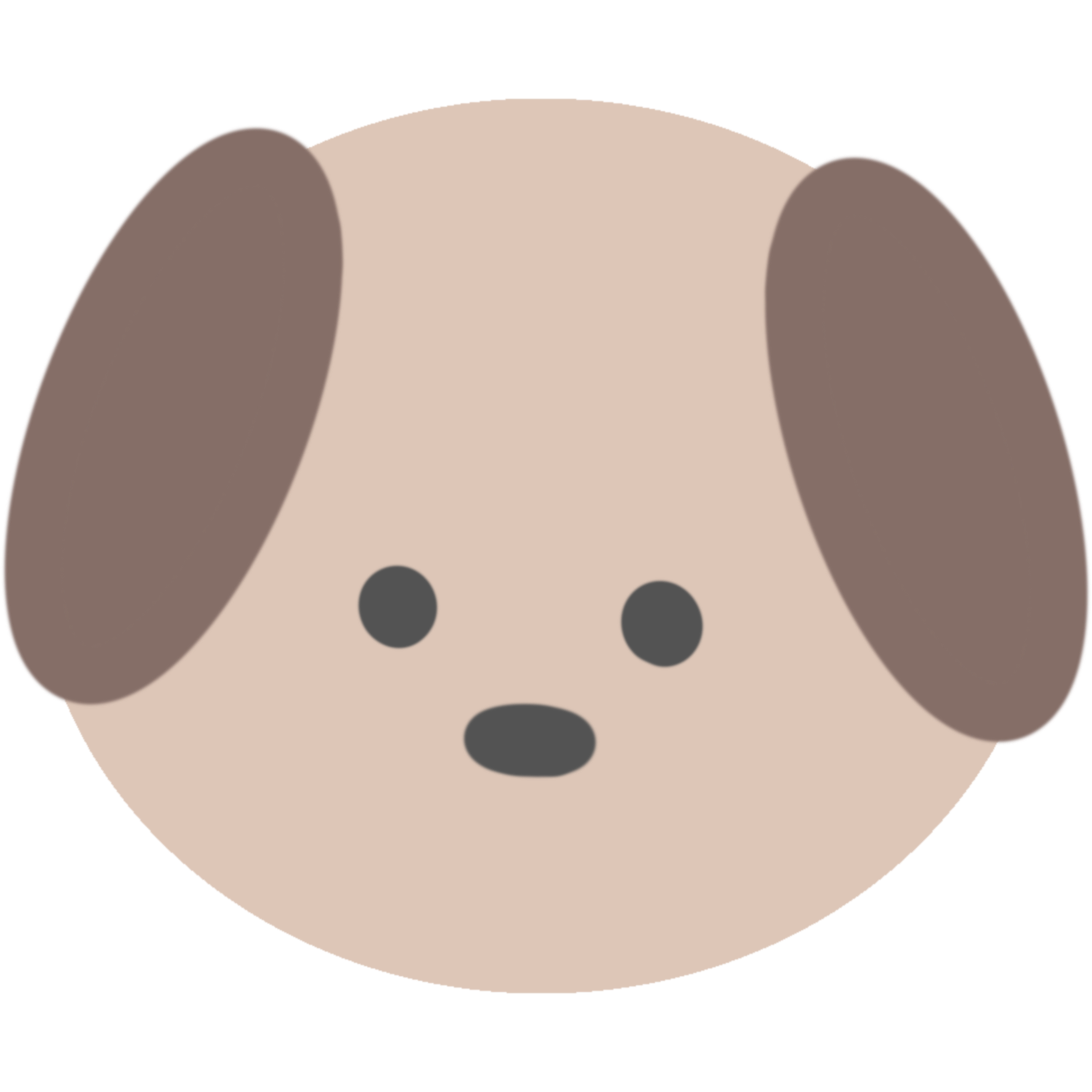 犬の顔のイラスト