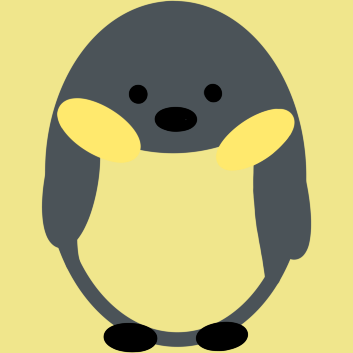 皇帝ペンギンのイラスト