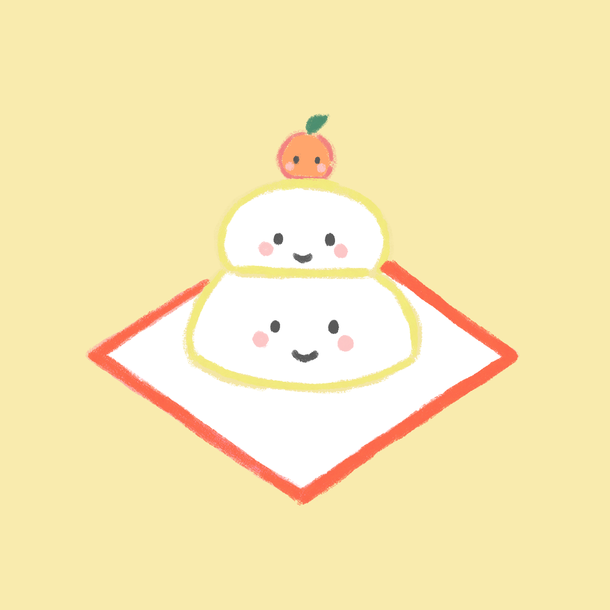 鏡餅のイラスト