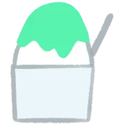 メロンのかき氷