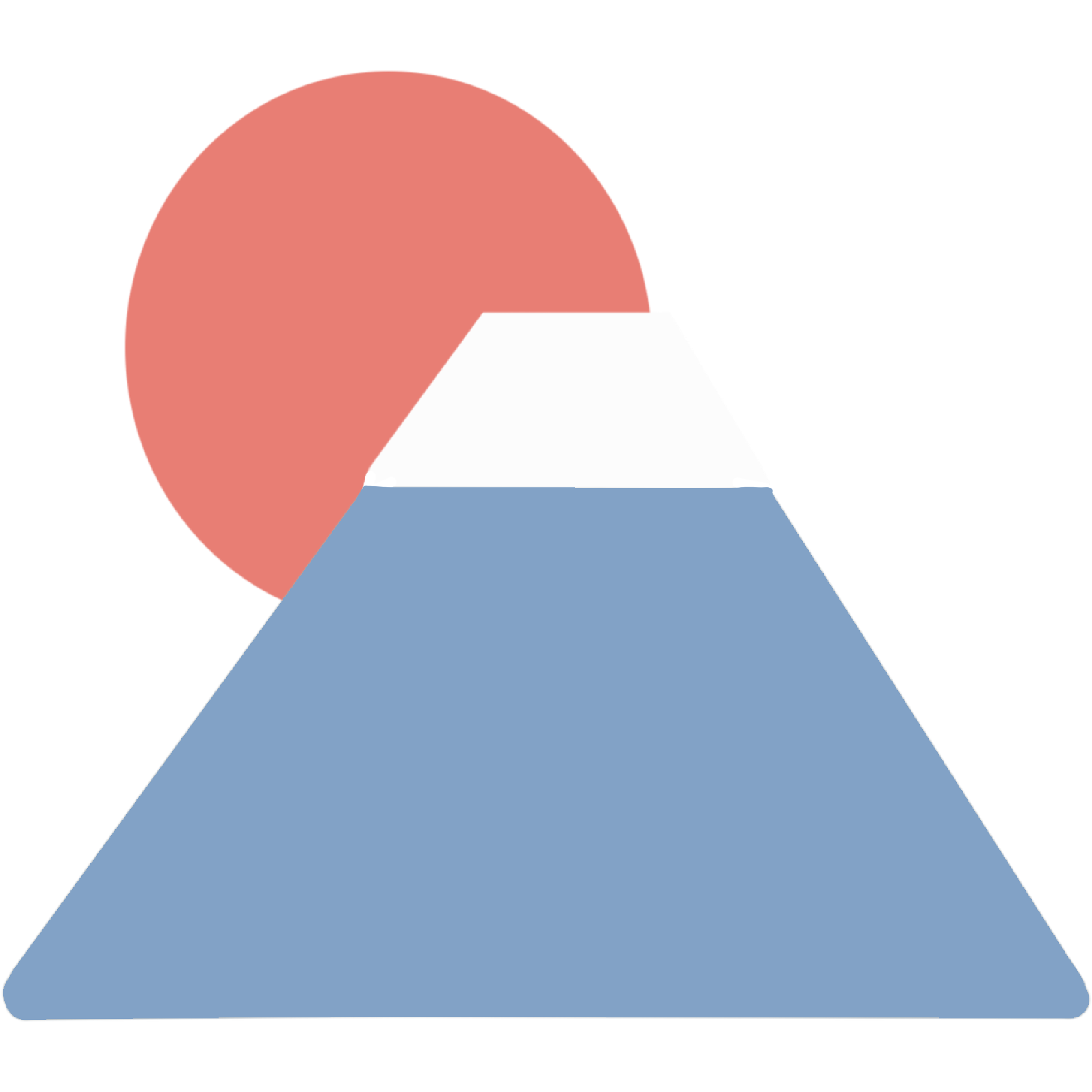 富士山と太陽のイラスト