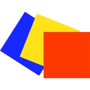 赤色と黄色と青色の折り紙