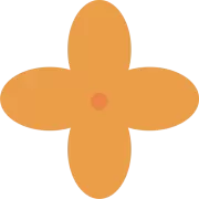 シンプルな金木犀の花