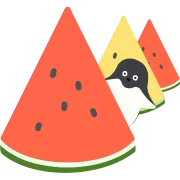 ペンギンとスイカの整列