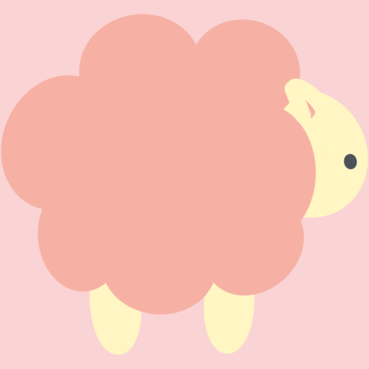 ピンクの羊