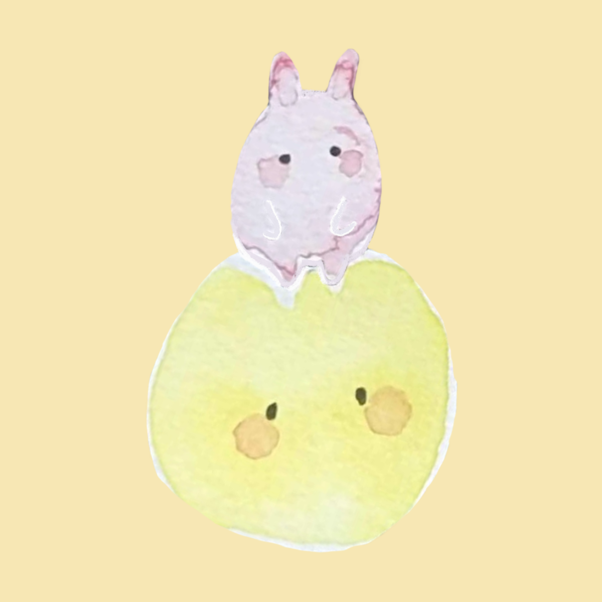 うさぎとお月様のイラスト