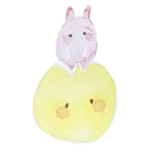 うさぎとお月様