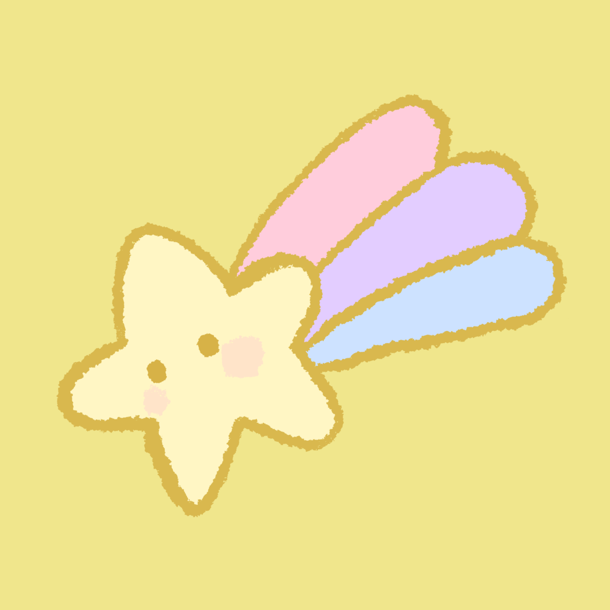 流れ星のイラスト