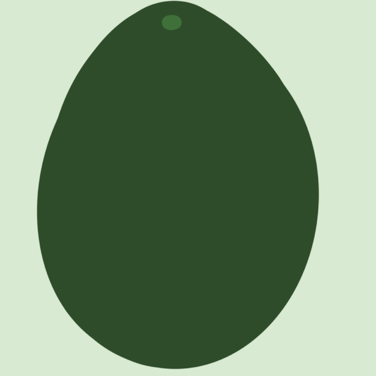 シンプルなアボカド