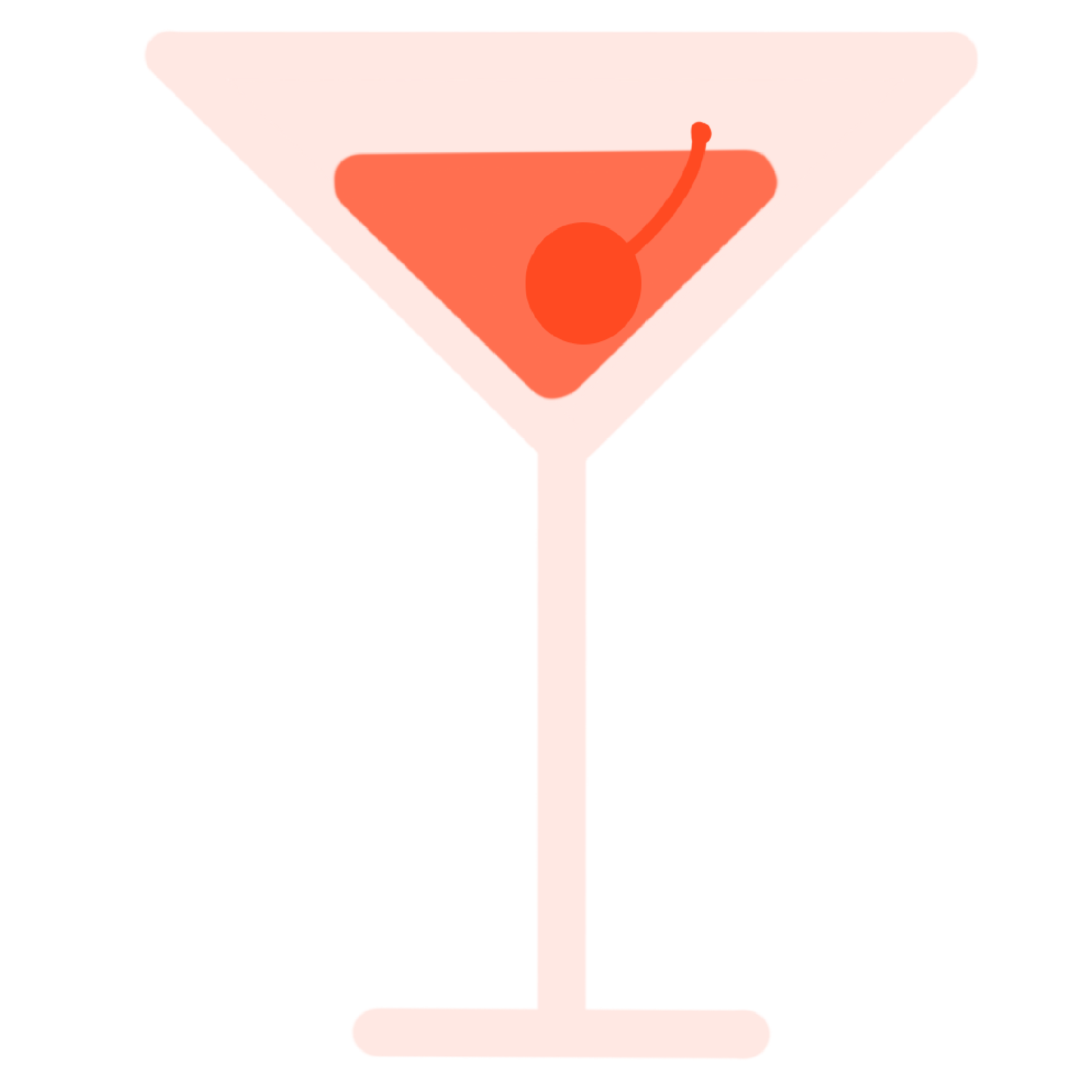 シンプルなカクテルのイラスト