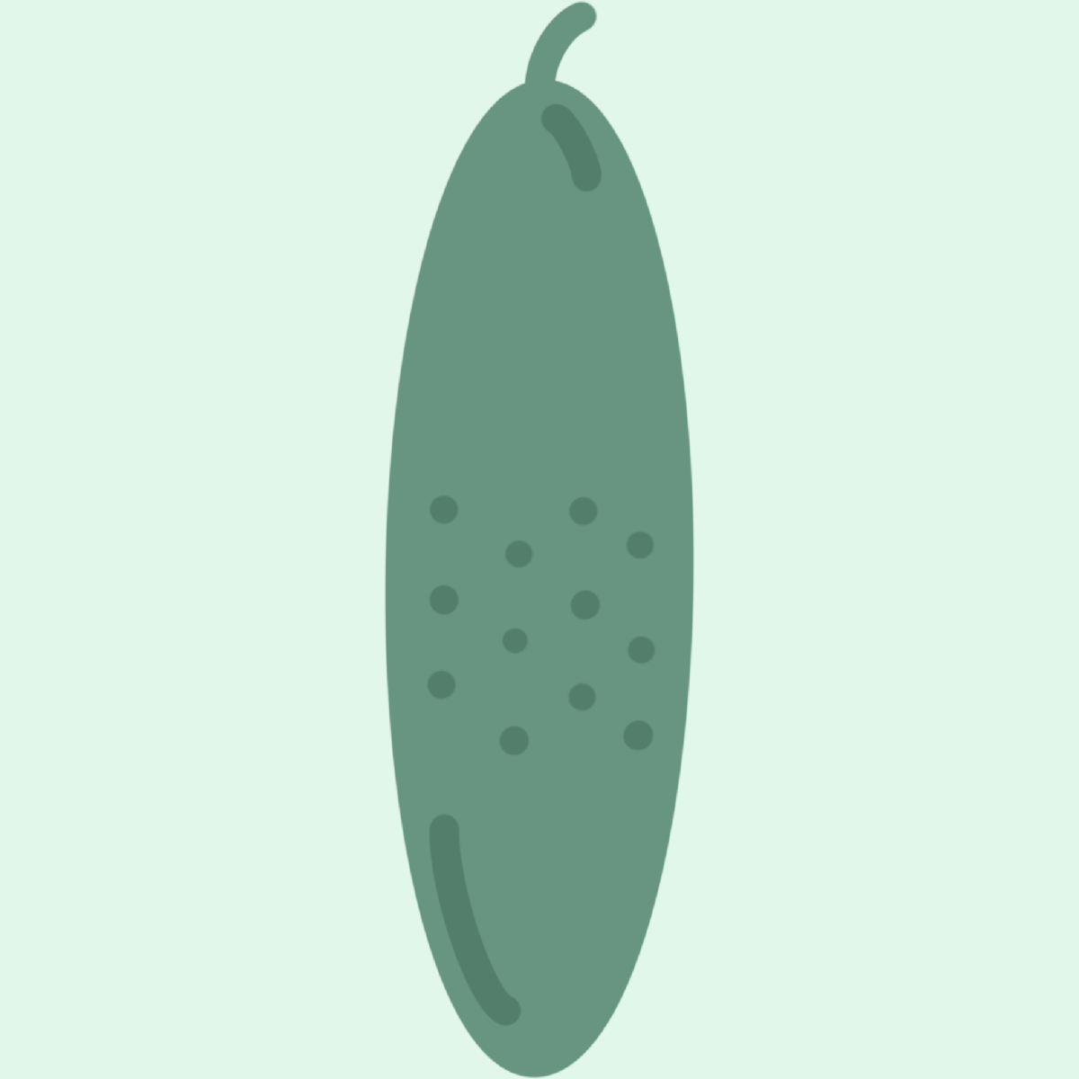 シンプルなきゅうりのイラスト