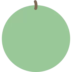 シンプルな青りんご