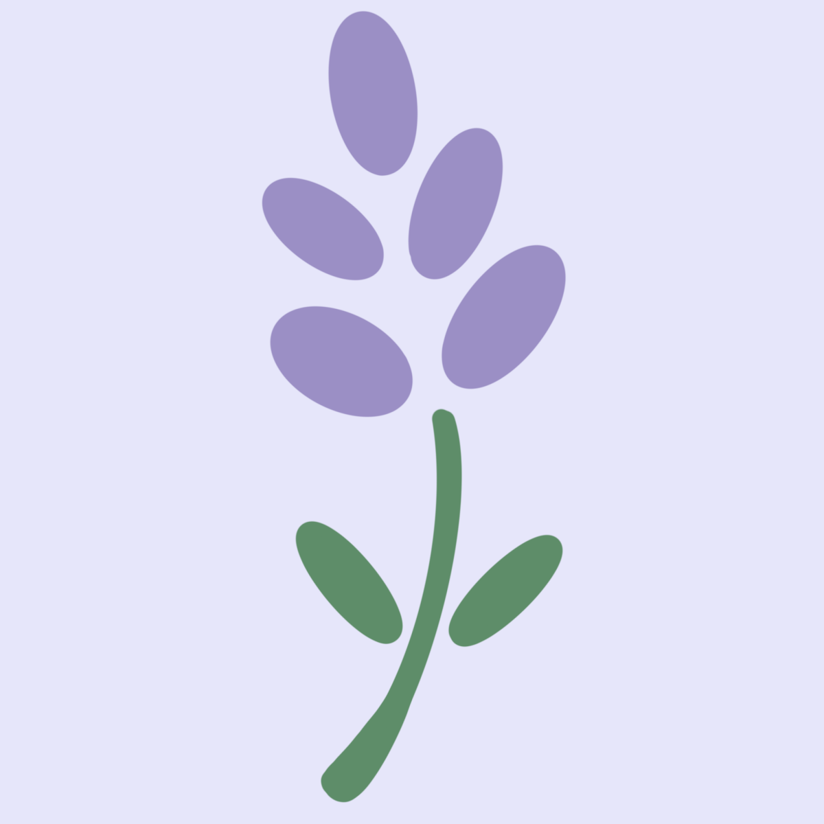 シンプルなラベンダー