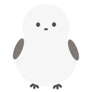 シンプルなシマエナガ