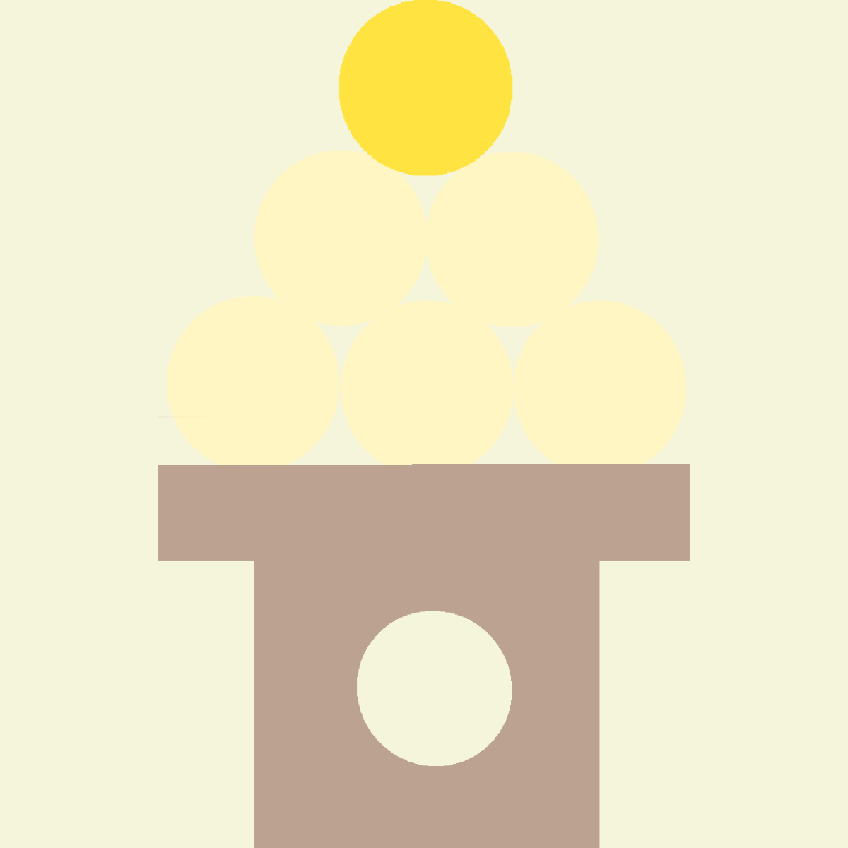 シンプルなお月見団子