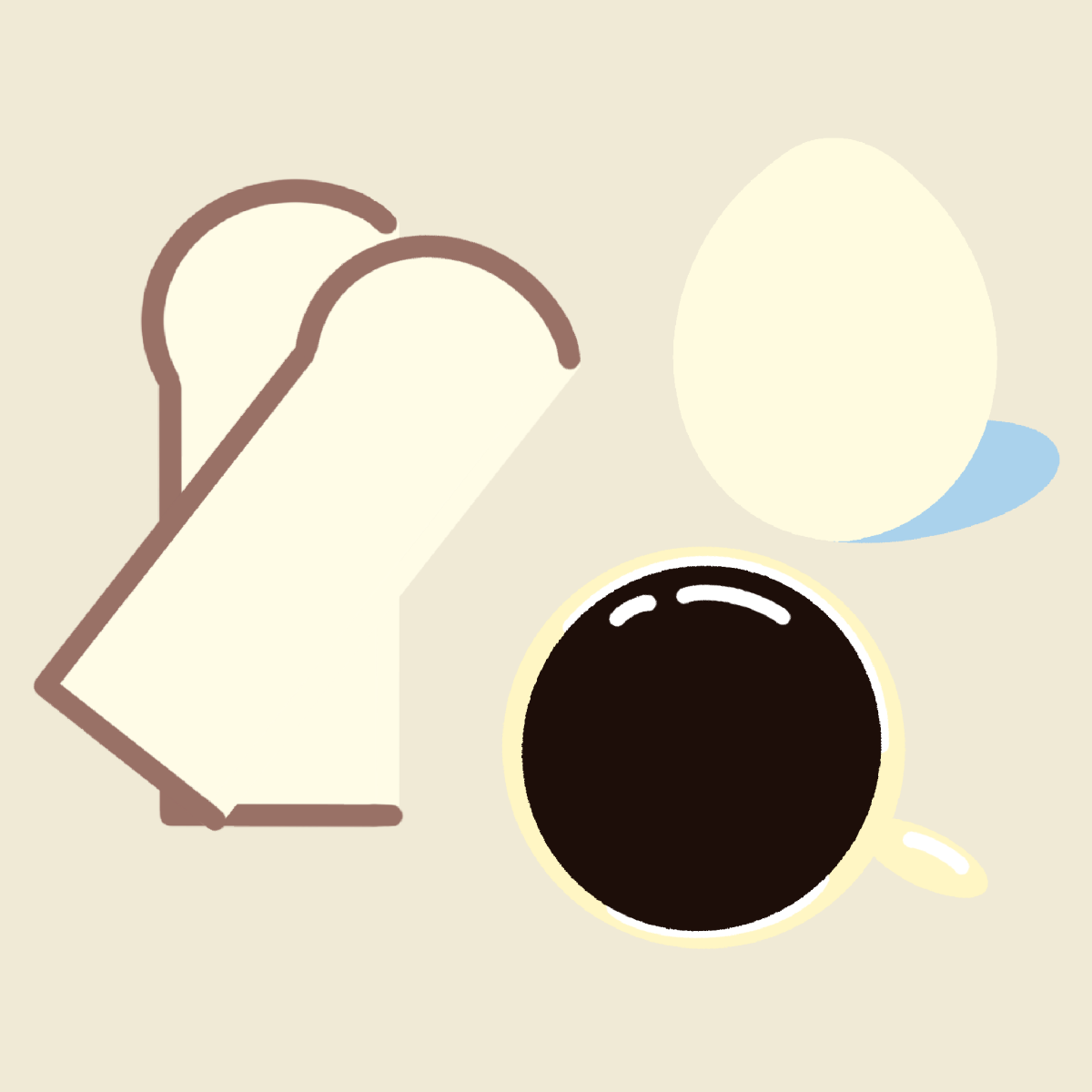 シンプルなモーニング