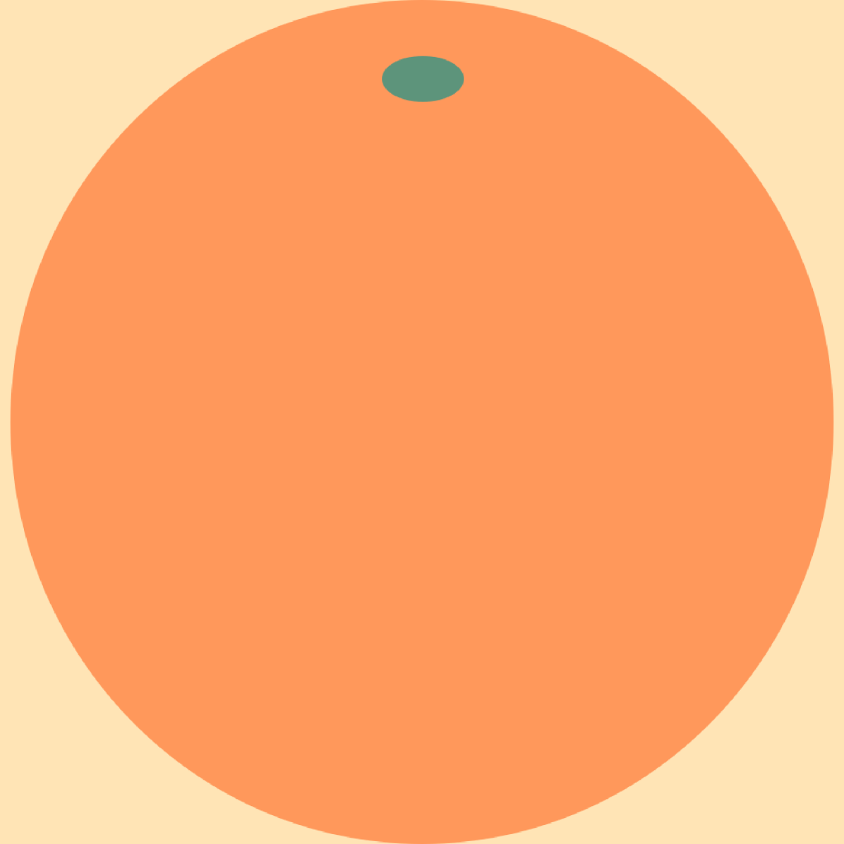 シンプルなオレンジのイラスト