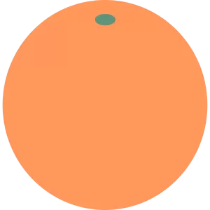 シンプルなオレンジ