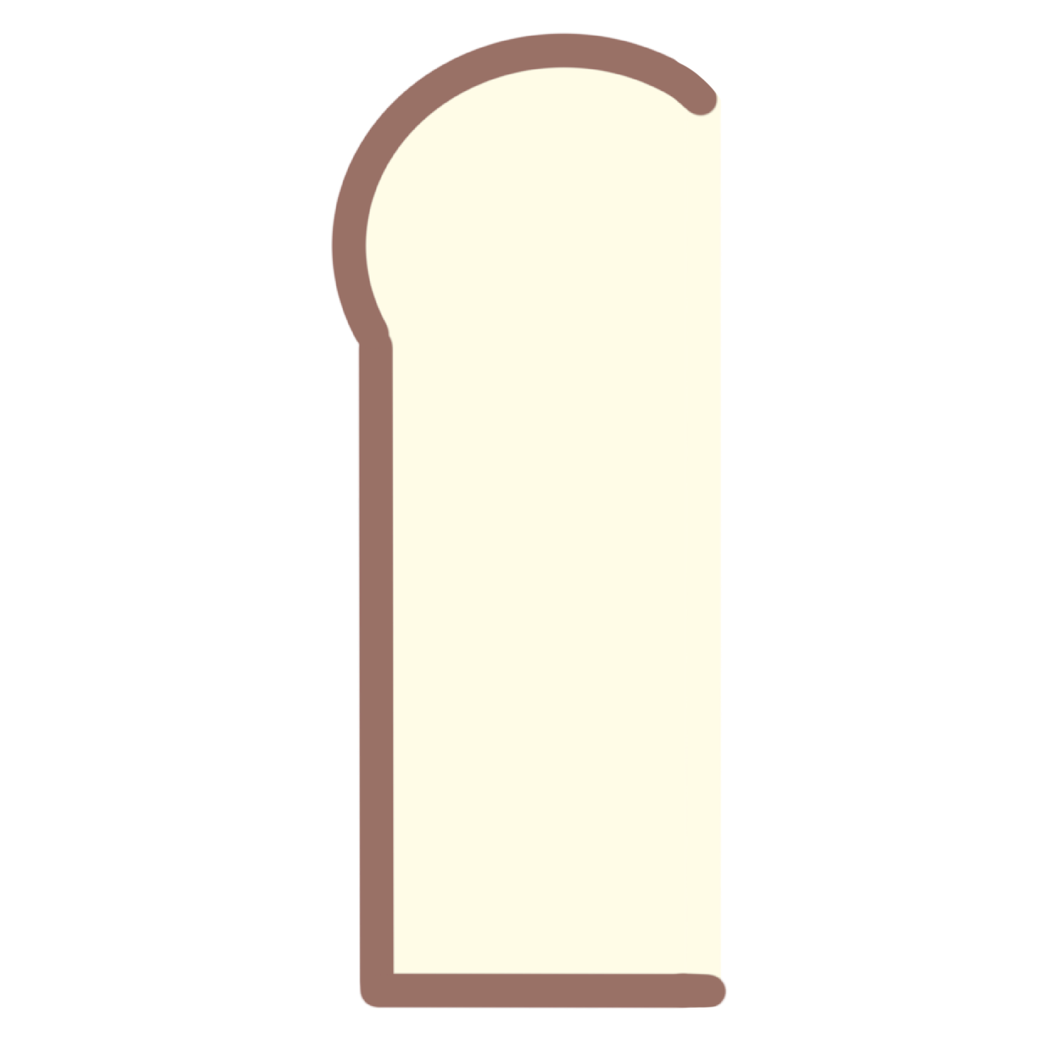 半分に切った食パンのイラスト