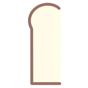 半分に切った食パン