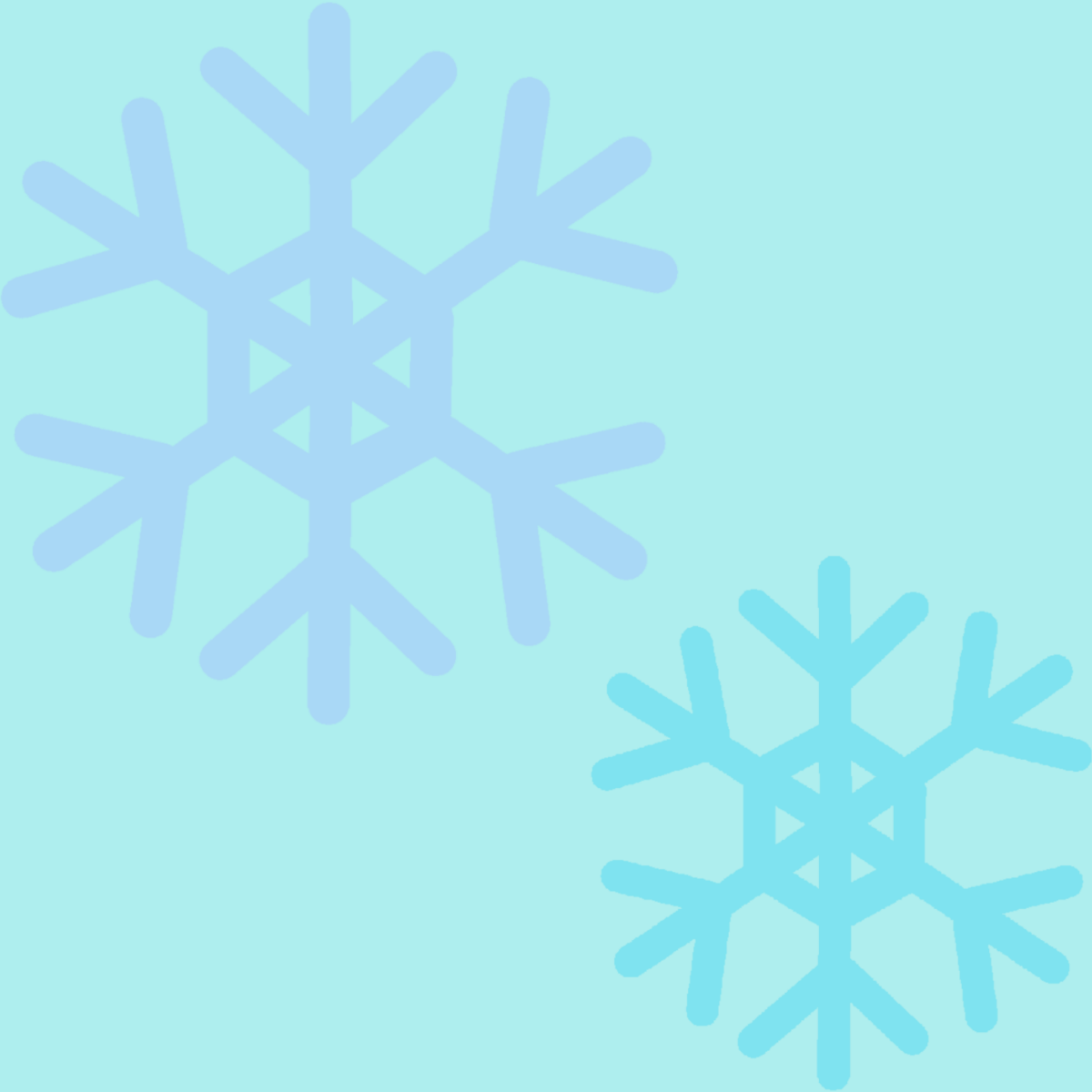 二つの雪の結晶