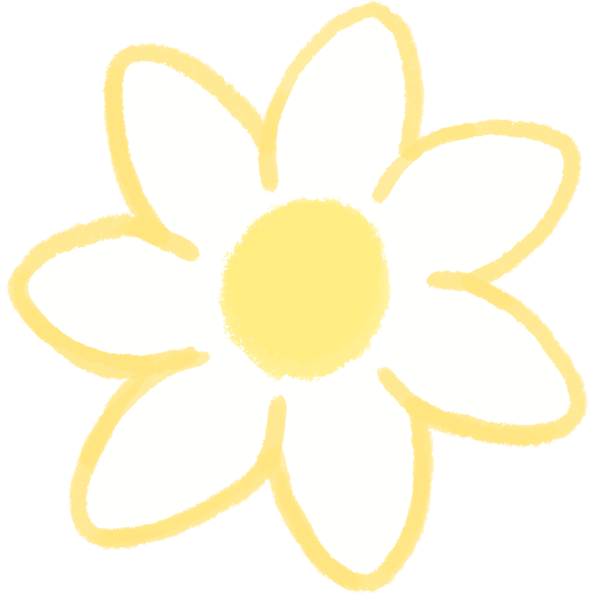 白いお花のイラスト