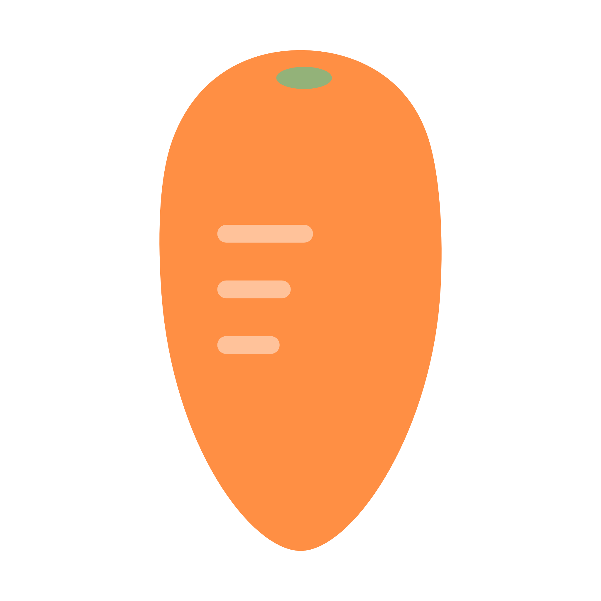 にんじん（ベクターリメイク）のイラスト