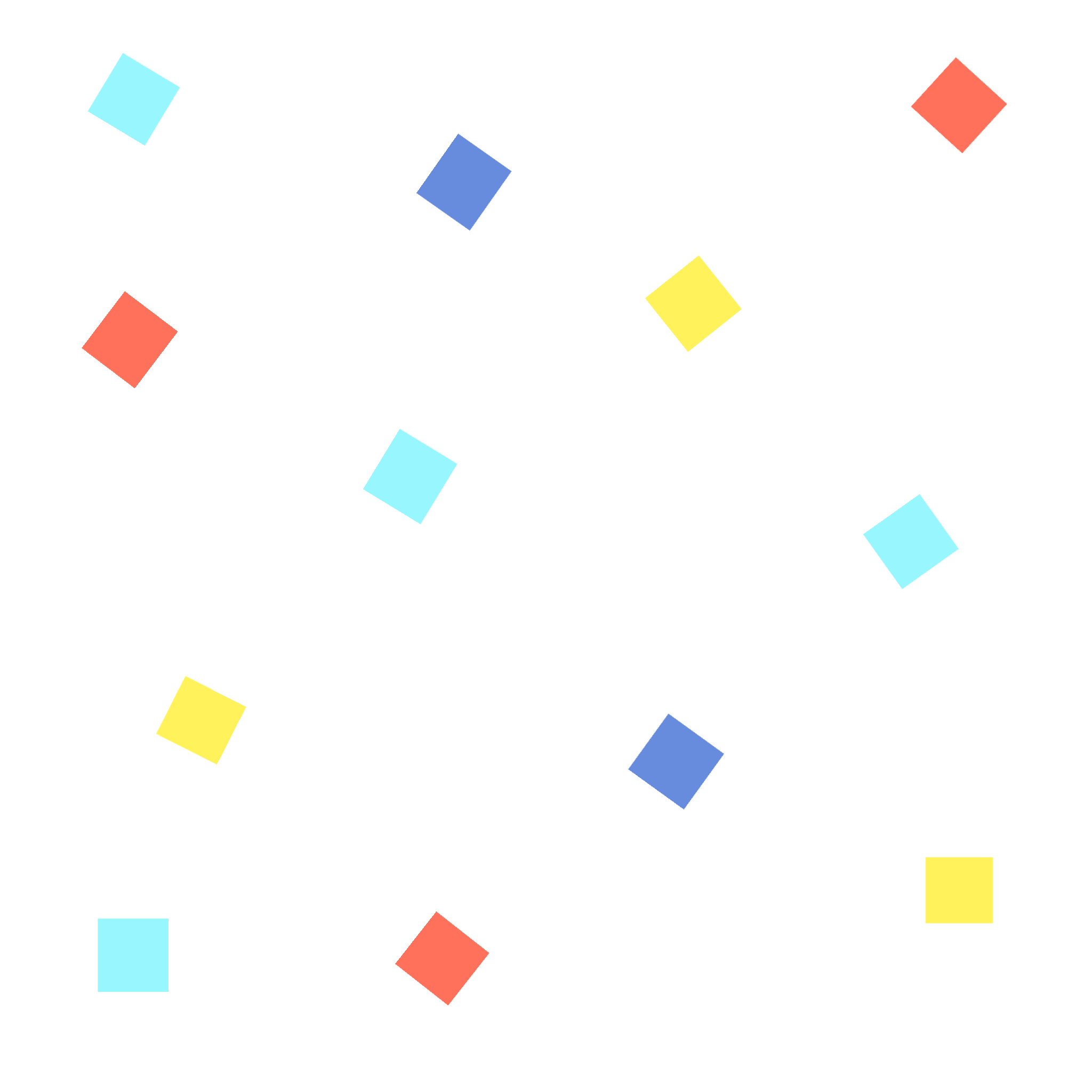 紙吹雪のイラスト