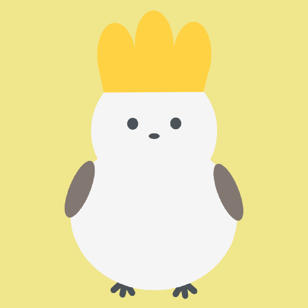 王冠を被ったシマエナガ