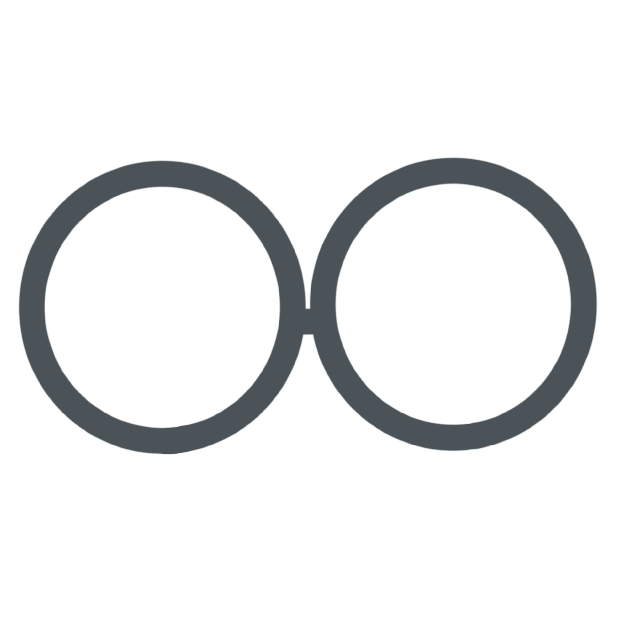 カスタマイズ用の黒縁めがねのイラスト