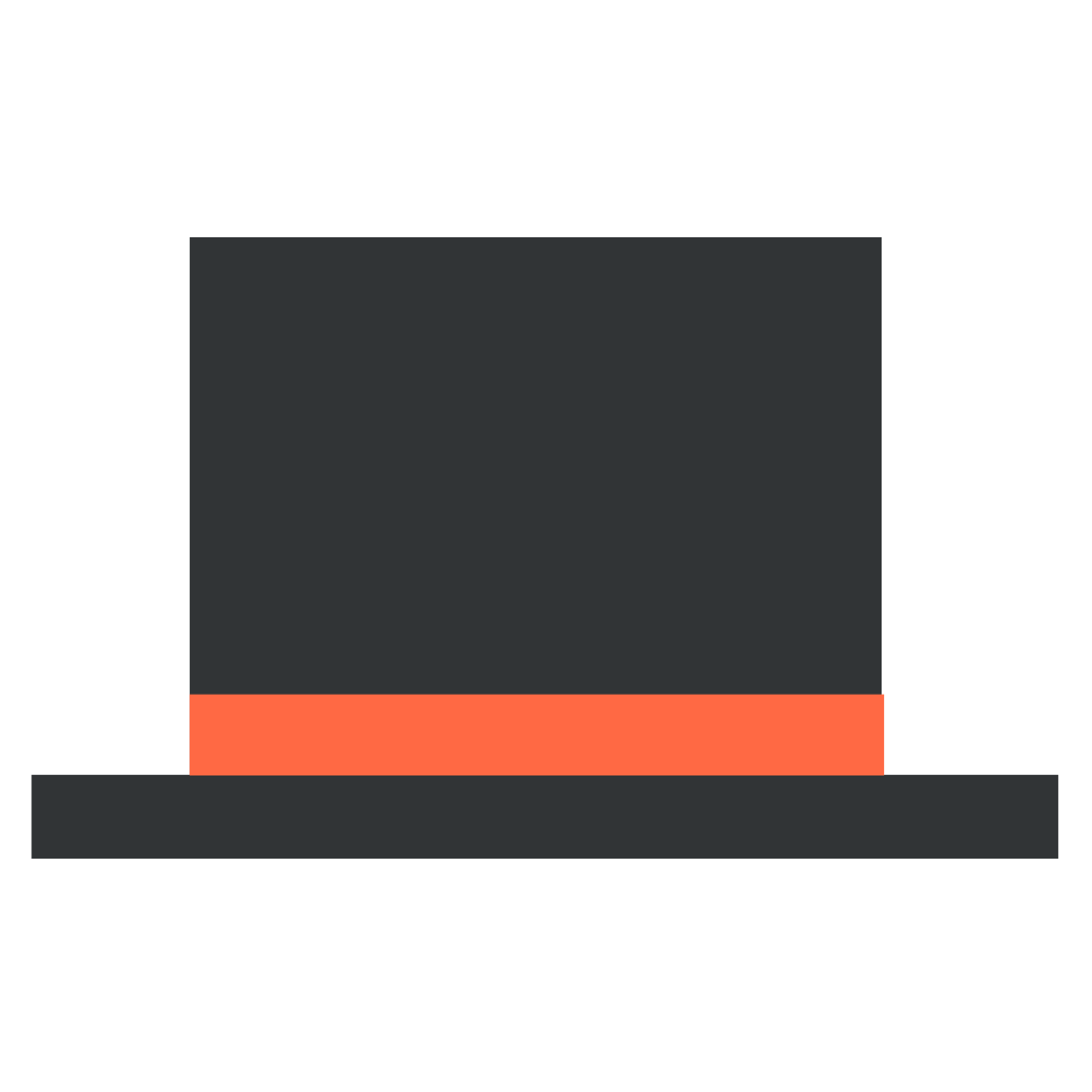 カスタマイズ用シルクハットのイラスト