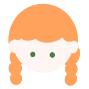 緑色の目の女の子