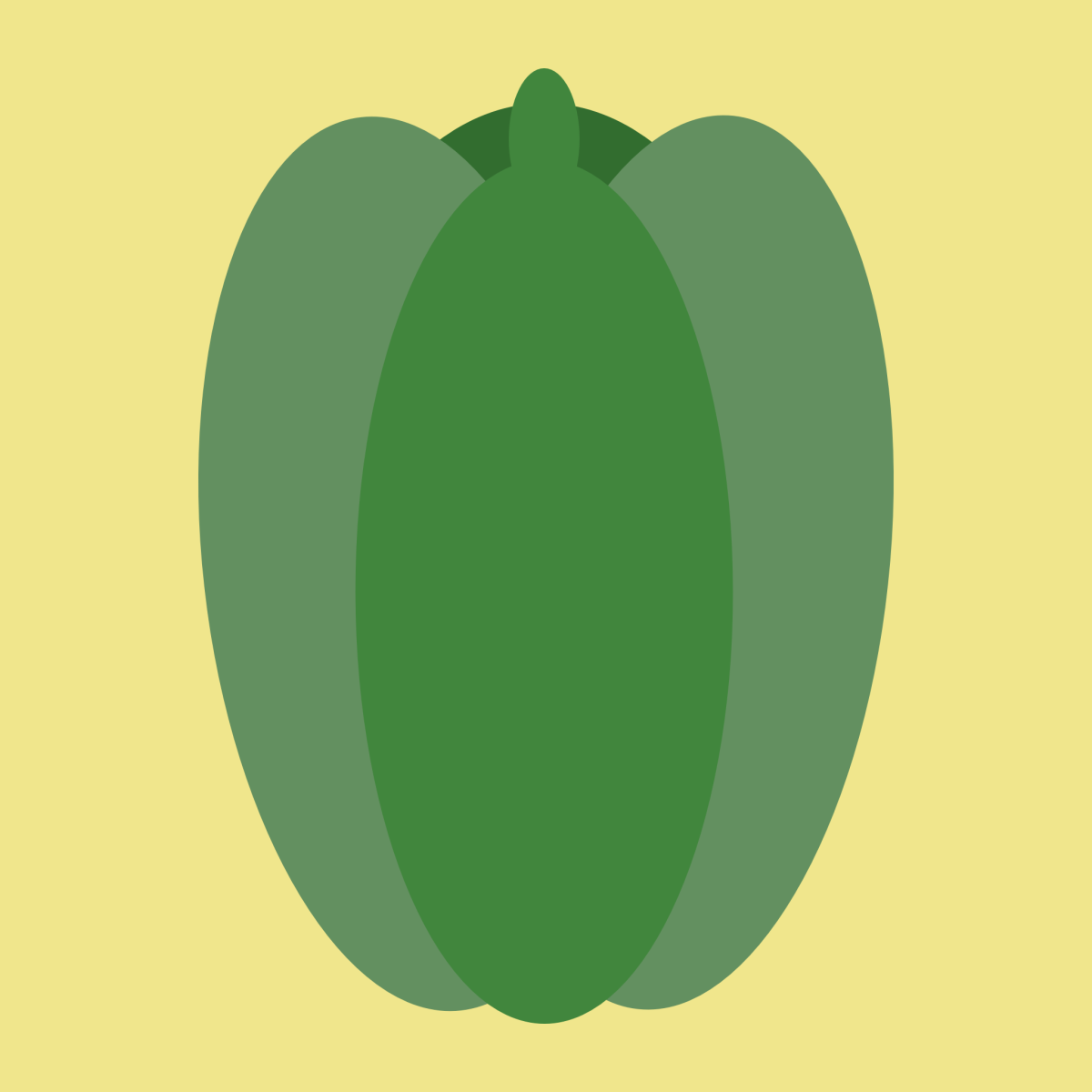 ピーマン（ベクターリメイク）のイラスト
